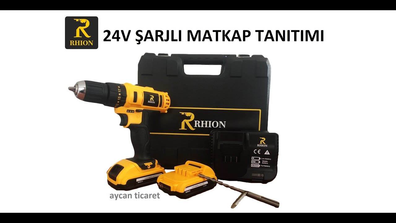 RHION 24 Şarjlı Ak&uuml;l&uuml; Matkap &Uuml;r&uuml;n Tanıtımı