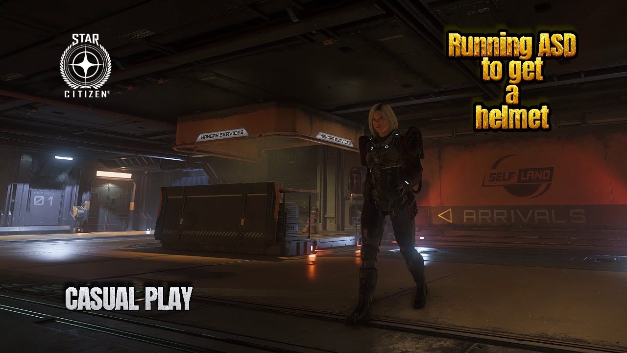 Running ASD to get a helmet in Star Citizen