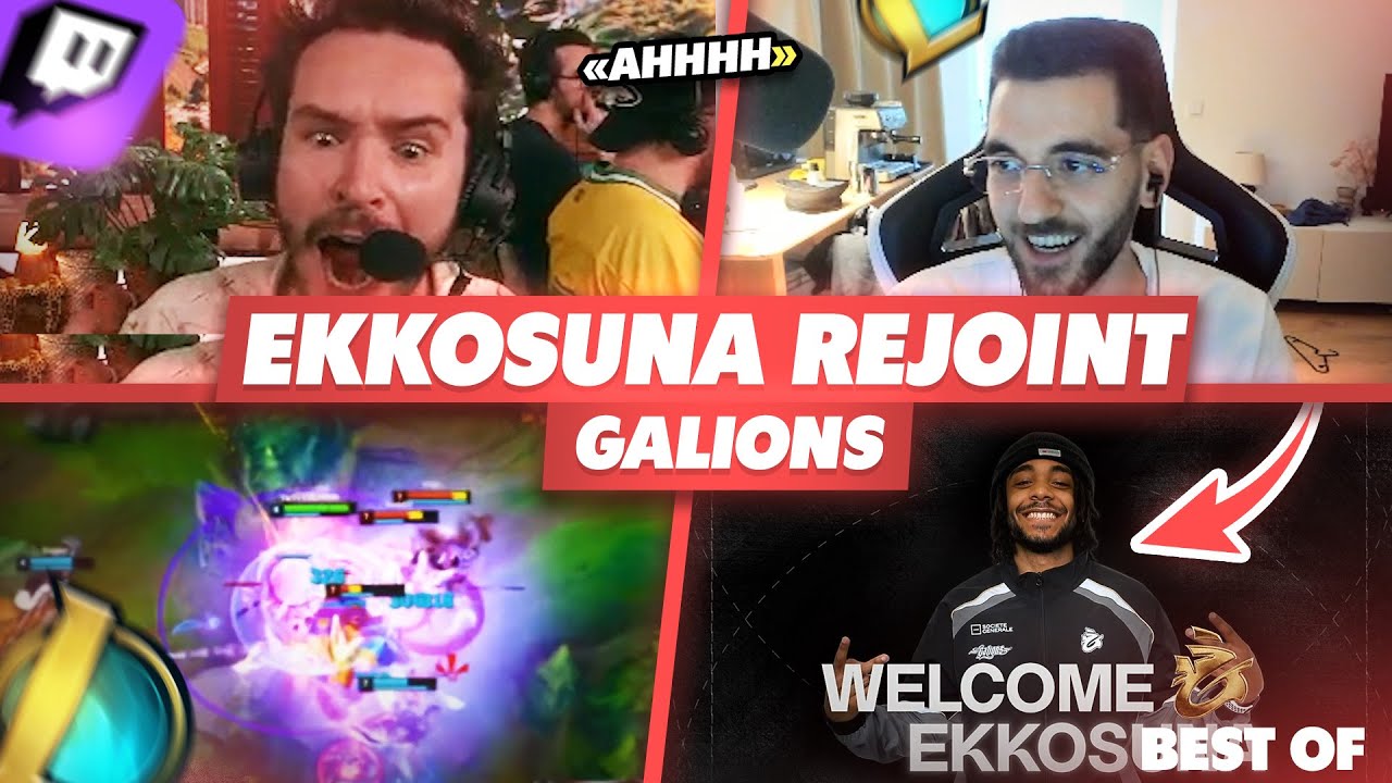 EKKOSUNA REJOINT GALIONS,  DOMINGO CRI DU TIGRAO - Best Of LoL #1223 R&eacute;actions
