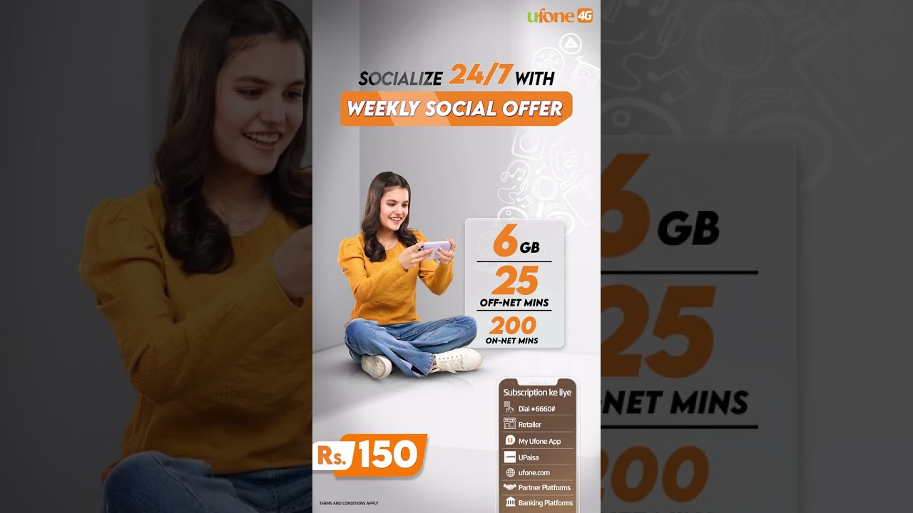 Ufone 4G | Weekly Social Offer