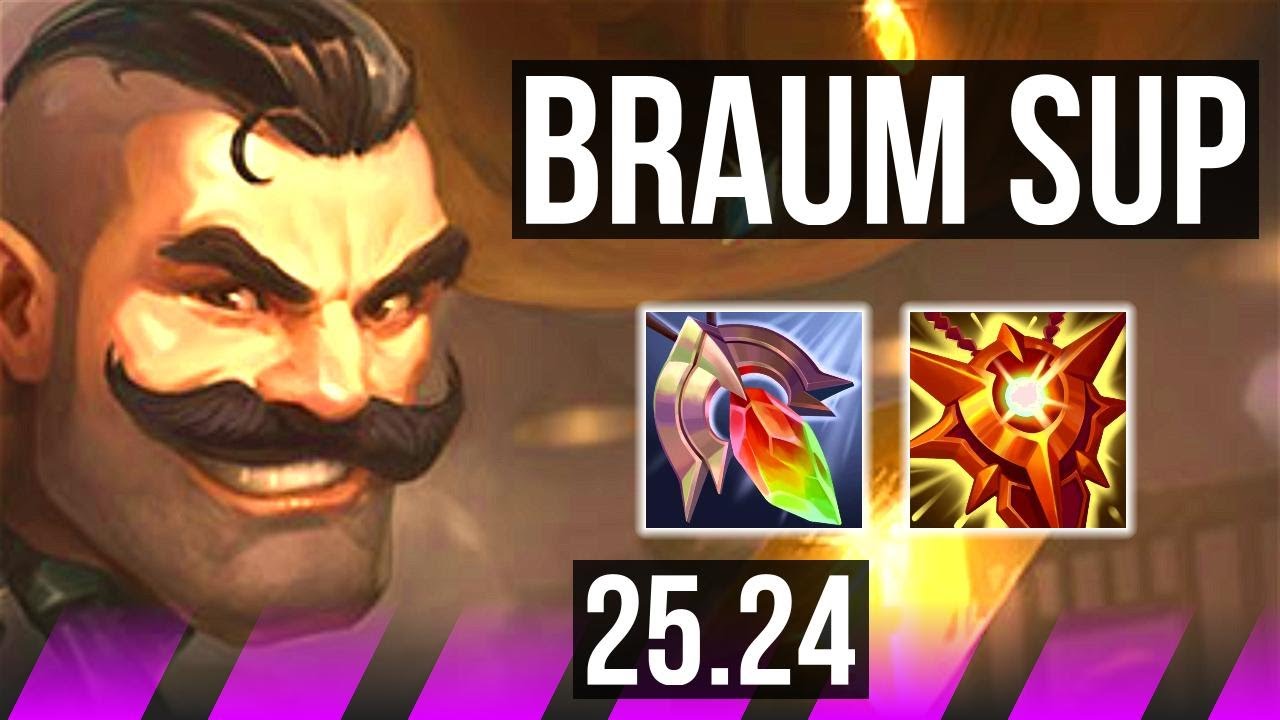 BRAUM & Jhin vs PYKE & Yunara (SUP) | KR Master | 25.24