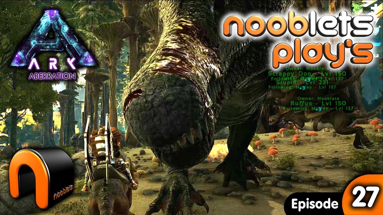 ARK Aberration: Убийство спиносов. Nooblets Play's, 27 серия.