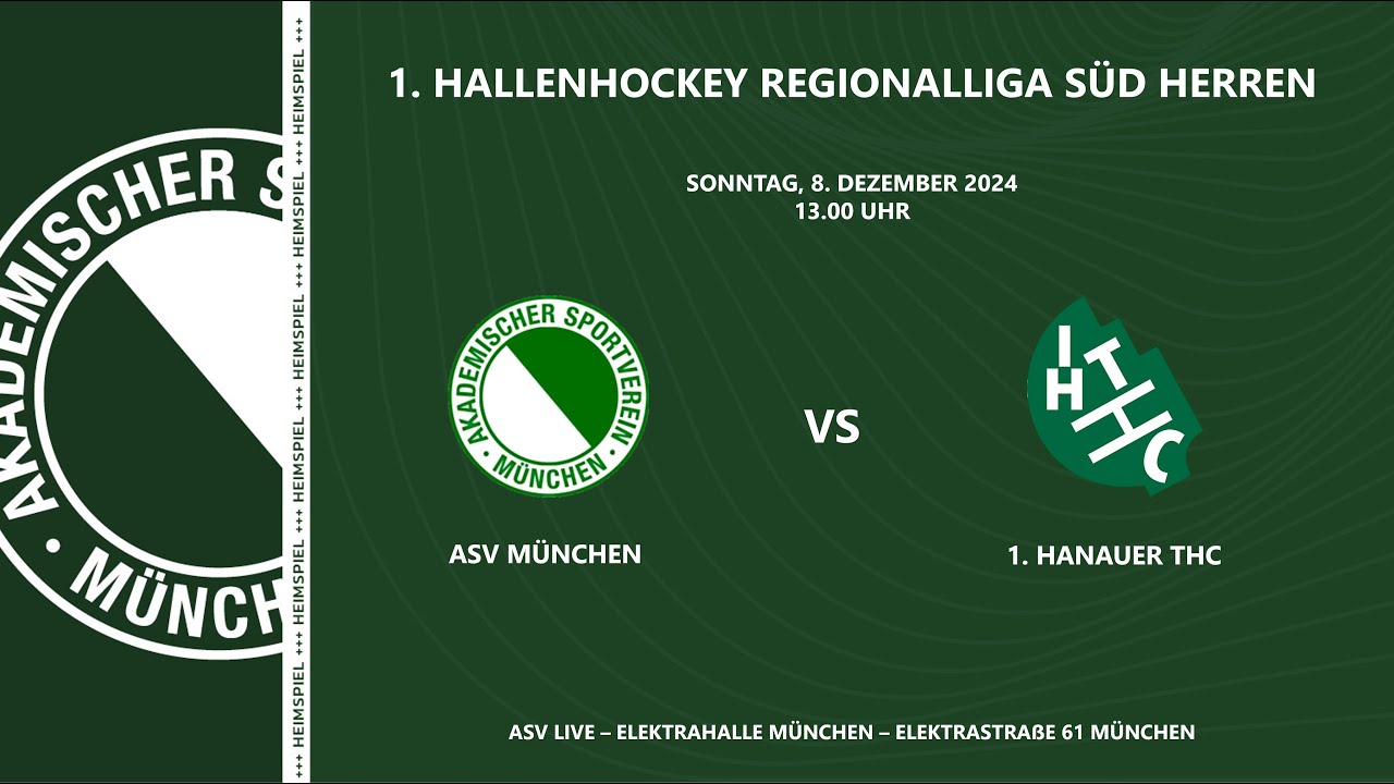 ASV München vs. 1. Hanauer THC | 08.12.2024 | 1. Regionalliga Herren