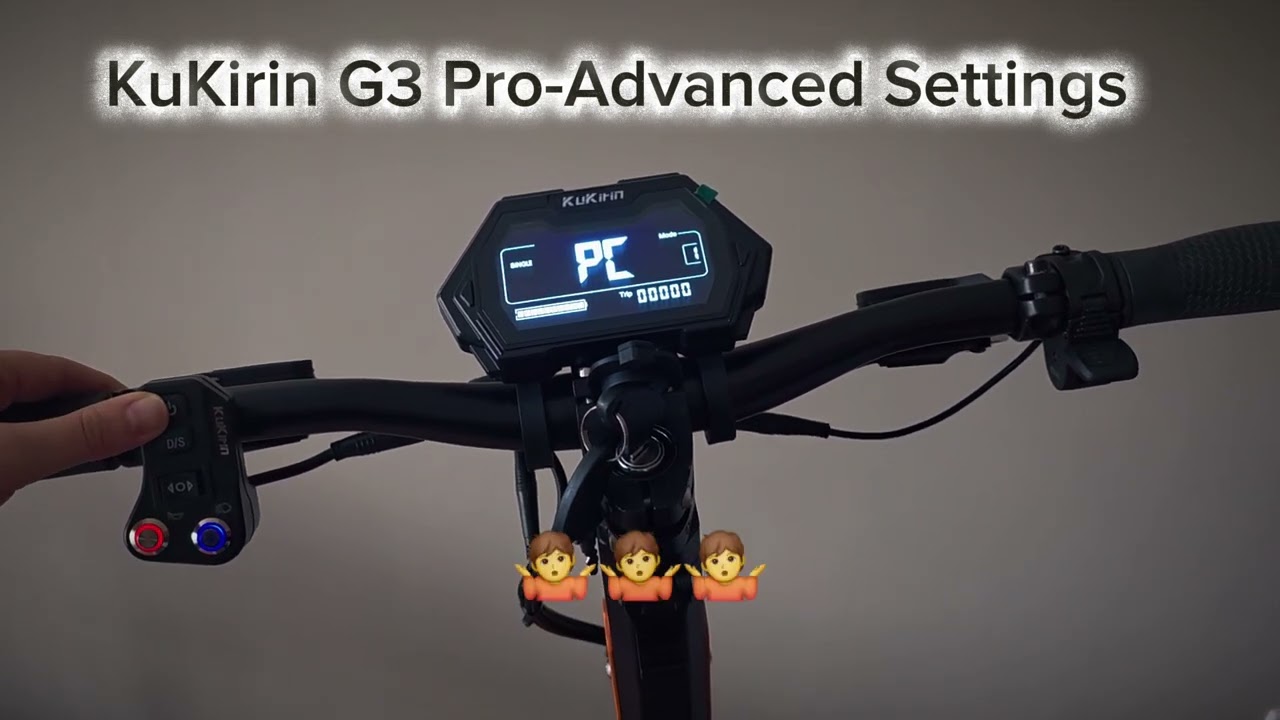 Kukirin g3 pro Settings Breakdown