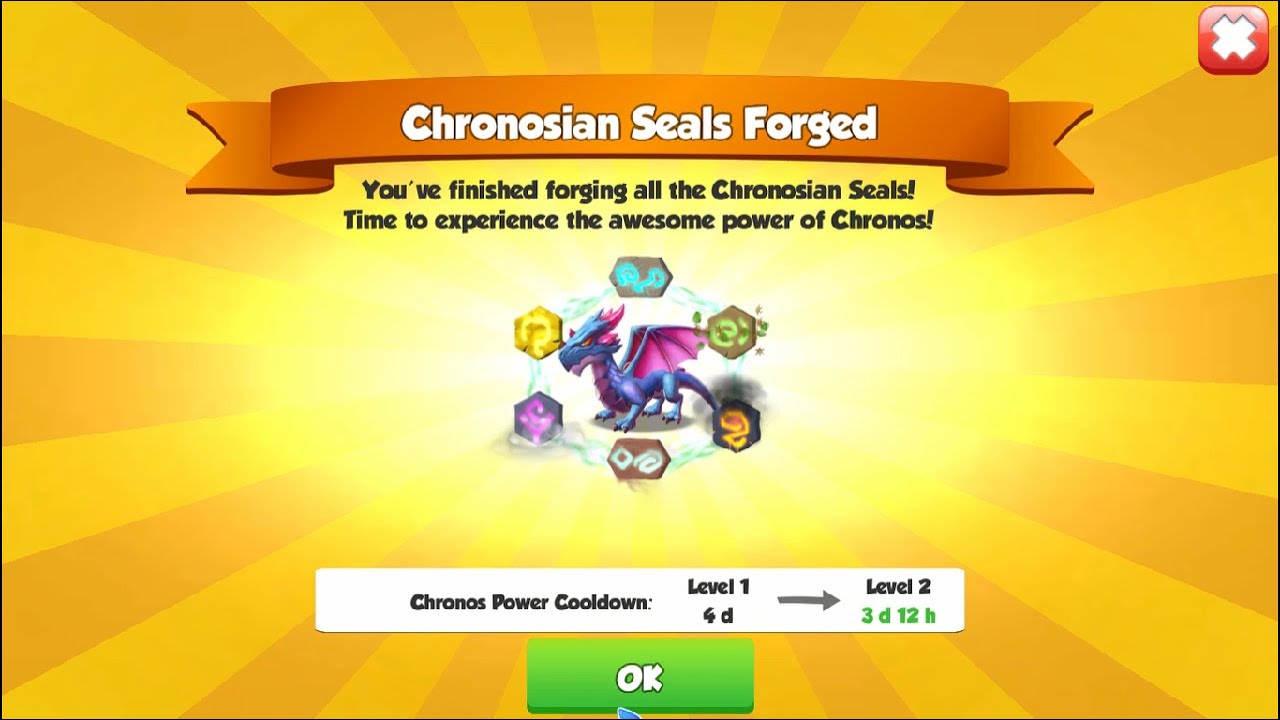 Unlocked Chronosian Seals level 2-Dragon Mania legends | Chapter 12 Hunted Armor Event | DML
