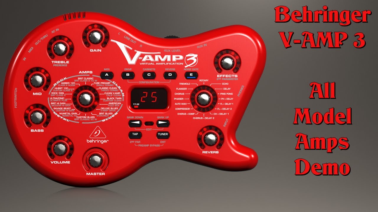 V-AMP 3  -  All Model Amps Demo