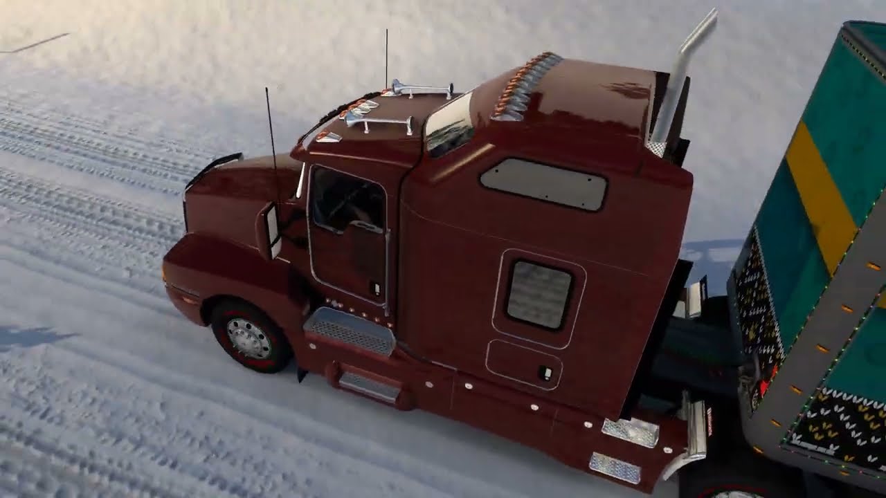 Kenworth t600 mercancía navideña 