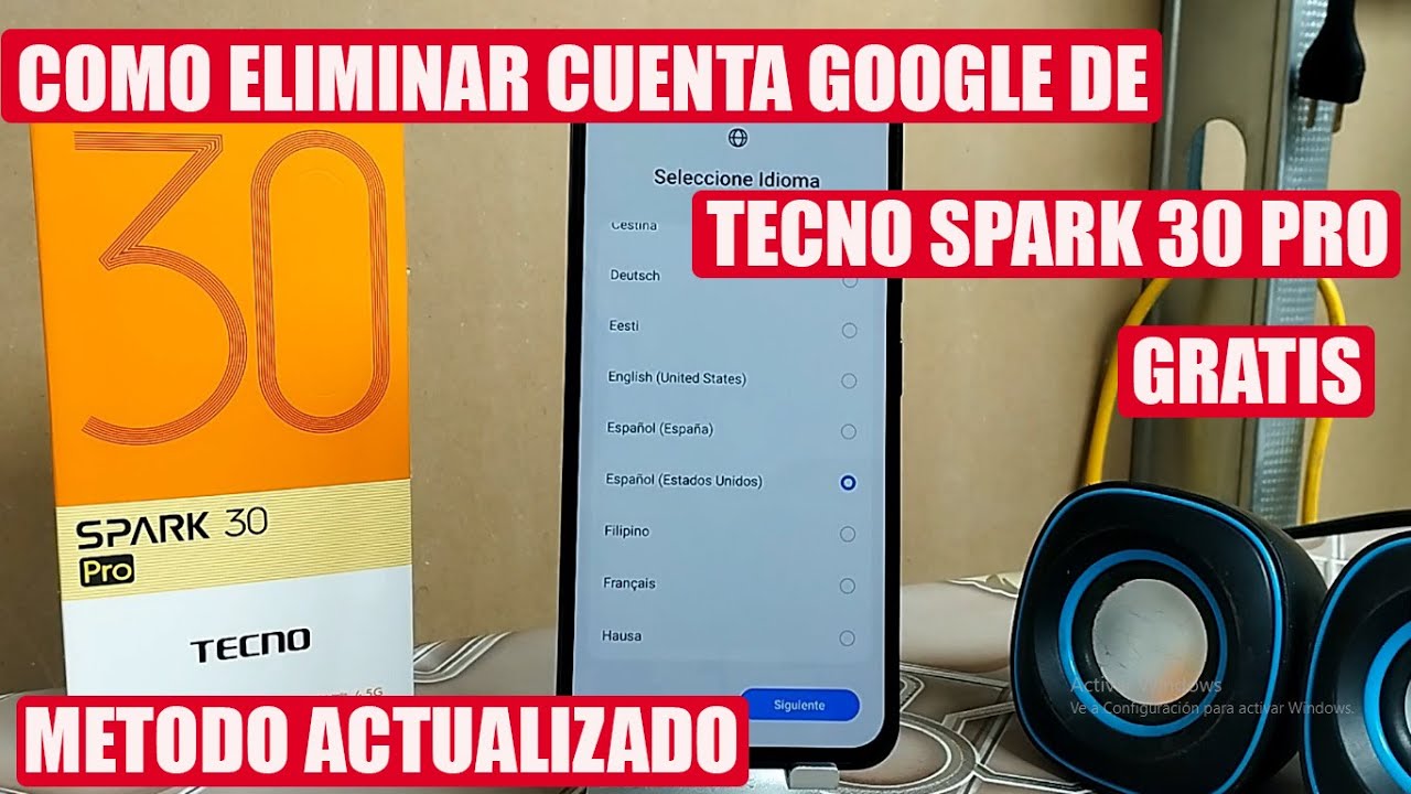 COMO ELIMINAR CUENTA GOOGLE DE TECNO SPARK 30 PRO -(Y OTROS MODELOS TECNO)- ACTUALIZADO Y GRATUITO
