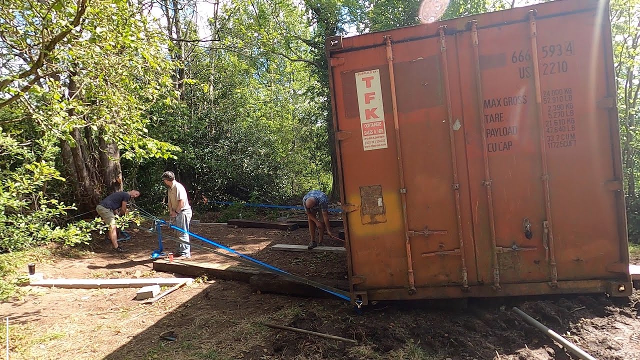 Moving a Shipping Container by Hand