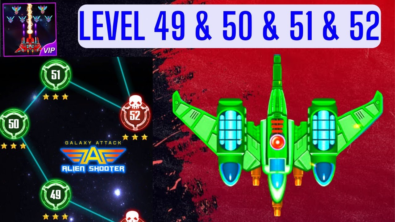 Alien Shooter Level 49 50 51 52 | Galaxy Attack Premium Boss 13 Dytiscidae By Zambario Gamers