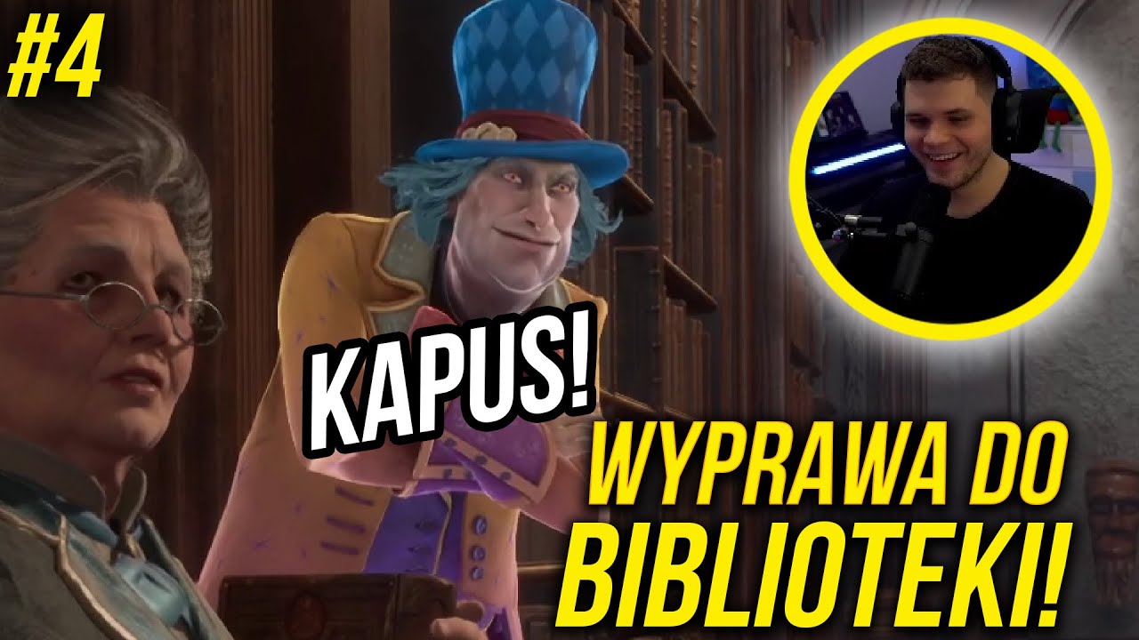GUCIO I HOGWARTS LEGACY [4] I WYPRAWA DO BIBLIOTEKI! I NAJLEPSZE MOMENTY STRIMA #347