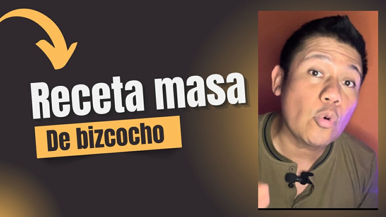 📝 RECETA fácil de masa de BIZCOCHO  🤓