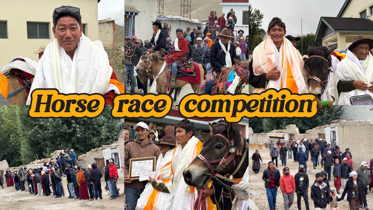Horse race competition🐎|| Yartung Festival,Lomanthang