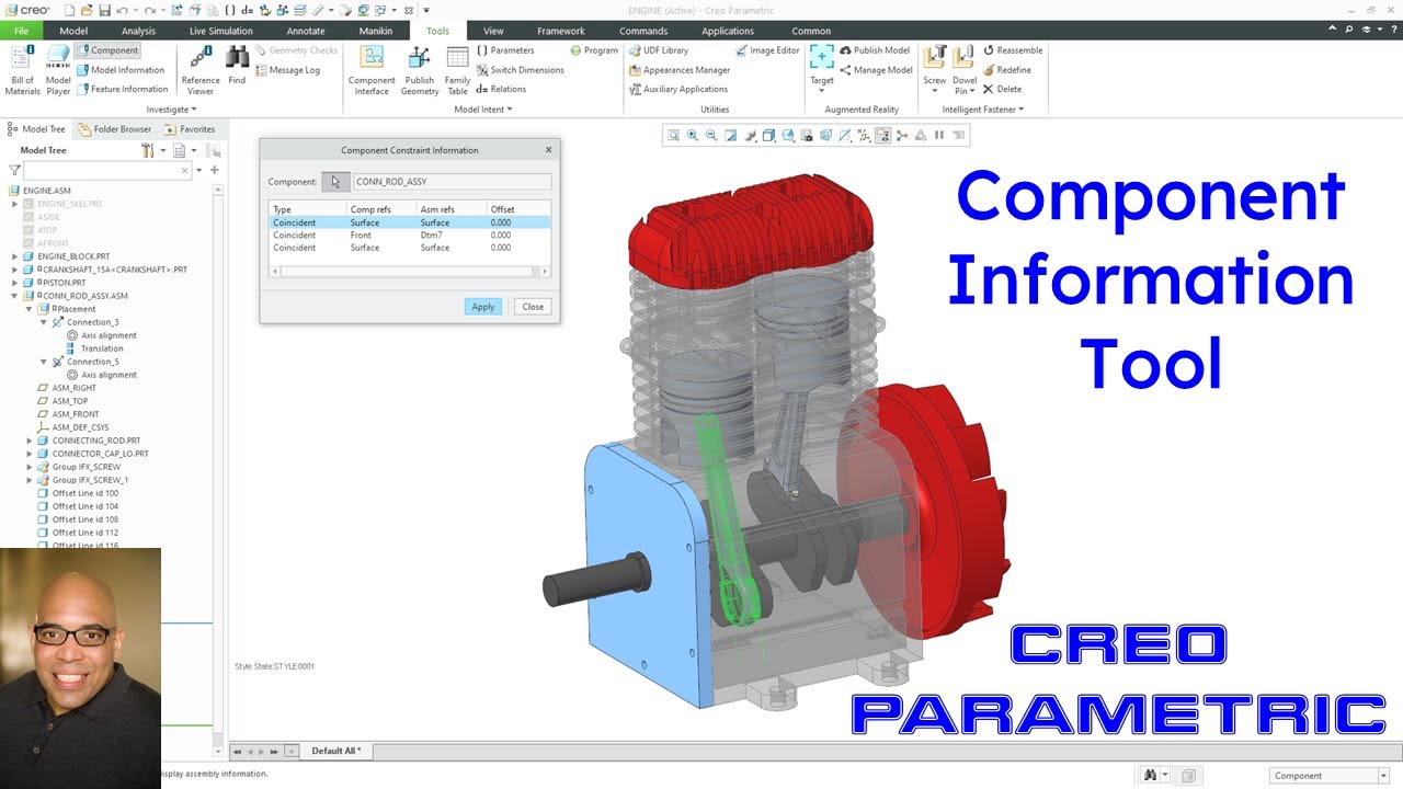 Creo Parametric - Component Information Tool
