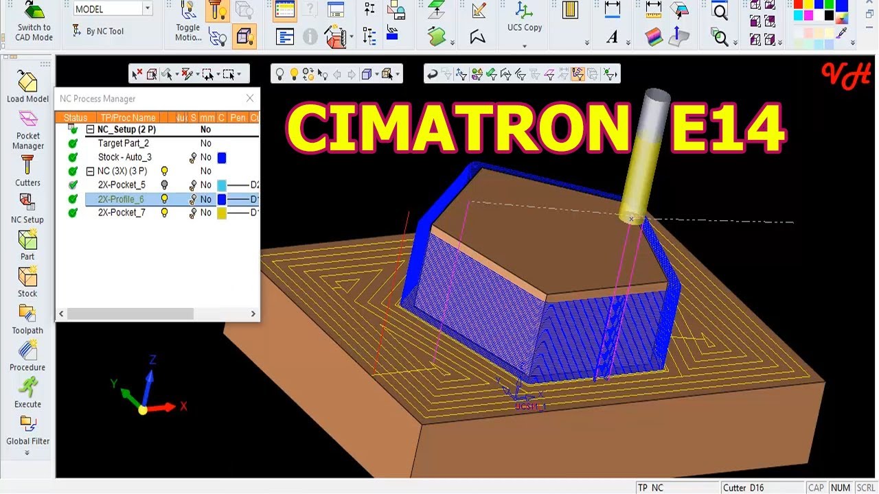 CIMATRON E14-2D-MILL