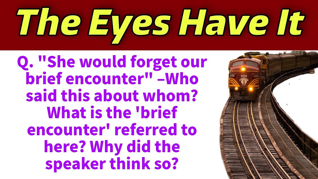 Most Important Question With Answer From The Eyes Have It| HS English Suggestion 2024