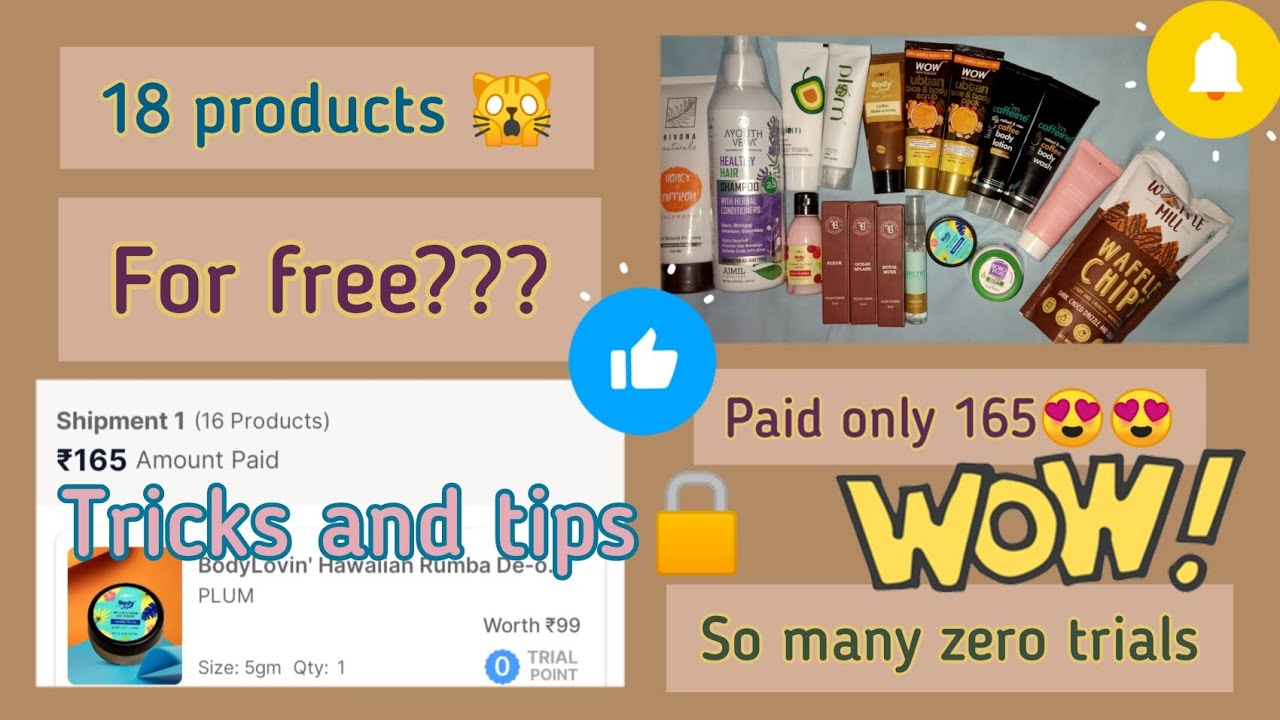 🌟Smytten UNBOXING| 11 zero trials + 3 freebies + 6 trials💥💥 #loot 🥳 #smyttenhaul  #smytten #freebies