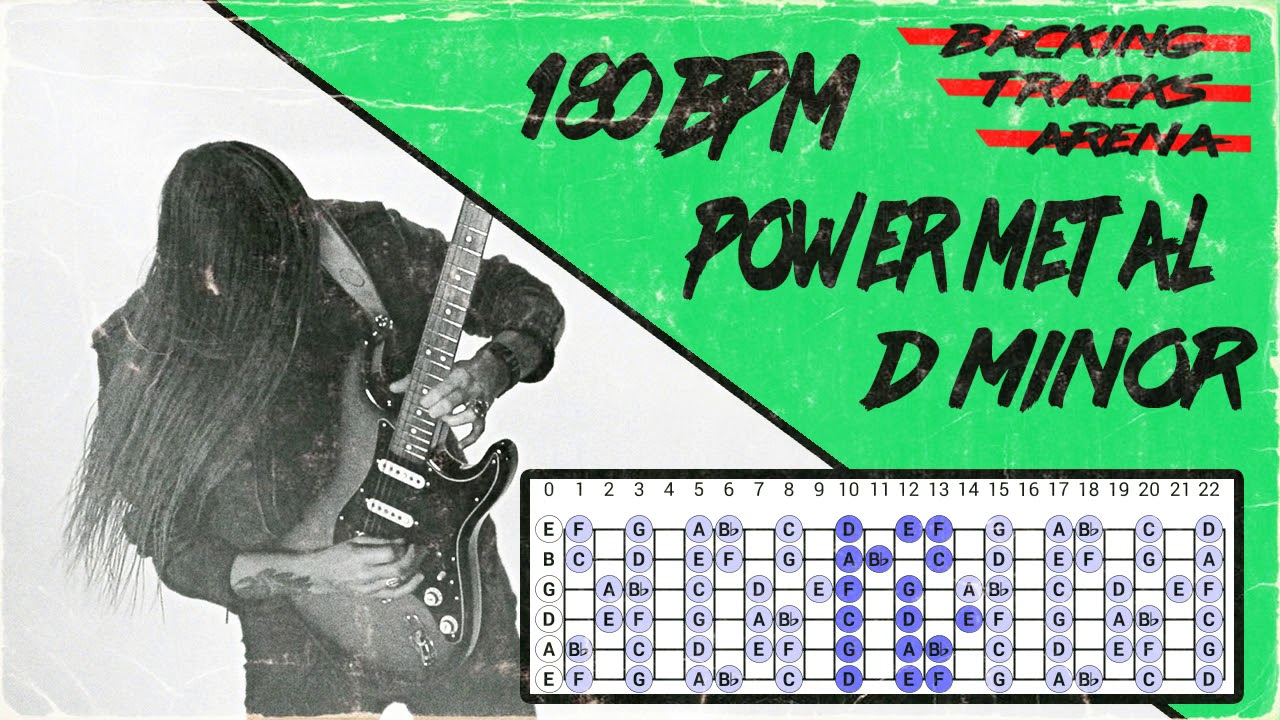 Power Metal Backing Track | D minor 180 BPM
