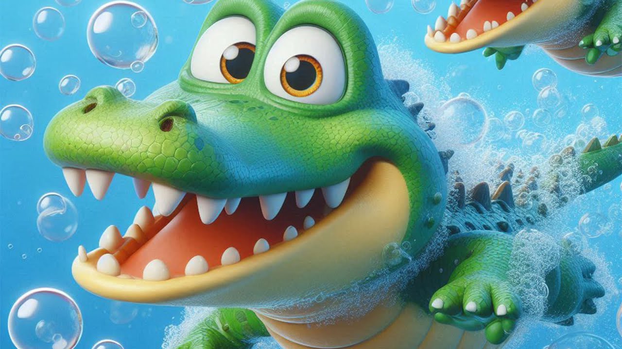 Crocodilul hazliu inoata sub apa (30 MIN) - Cantece pentru copii (desene animate) | Cip-Cirip