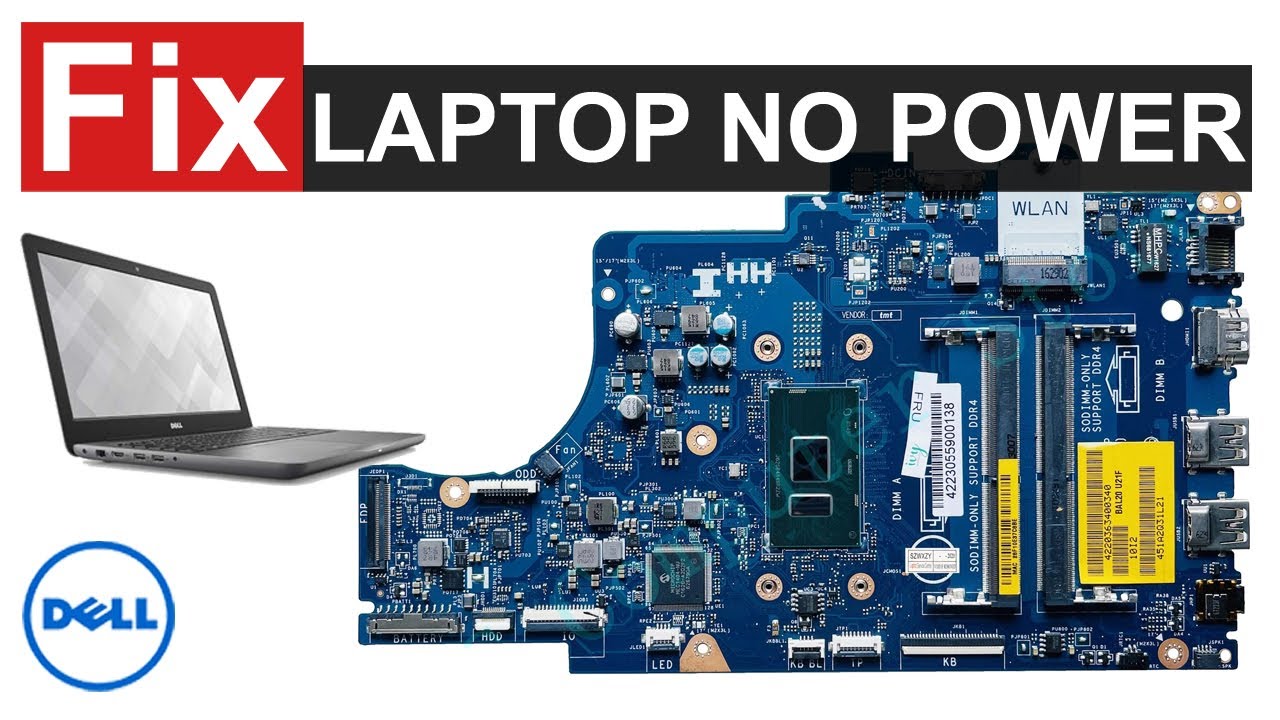 Laptop No Power On || Dell Inspiron 15 5567 || LA-D802P Rev : 1.0 || How to FIX a Dead Laptop