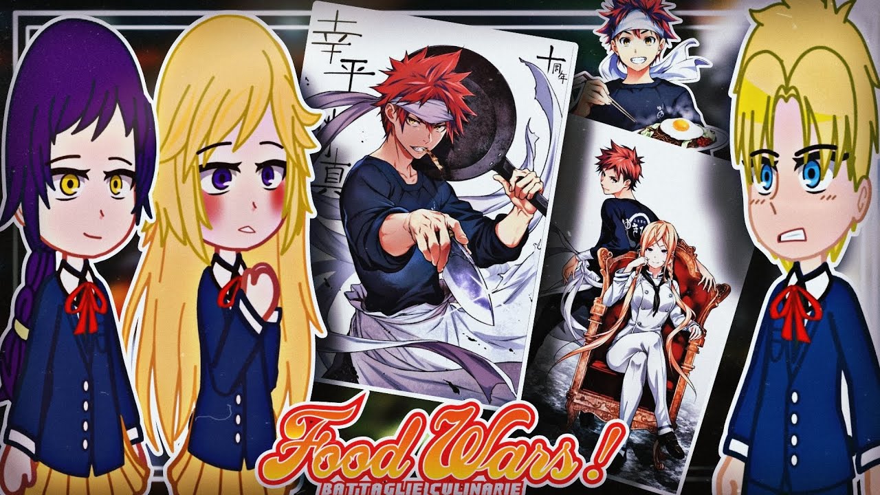 Food Wars react to Yukihira Soma || Soma x Erina ||