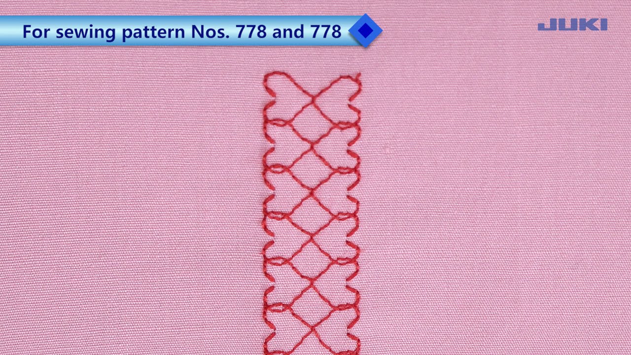 11. JUKI HZL-UX8 Kirei - Overlapping and tiling (blackwork) patterns