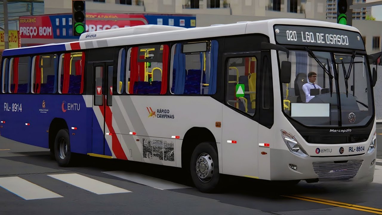 Skin EMTU Rápido Campinas Fictício - Marcopolo New Torino Volkswagen 17.230S Euro 6