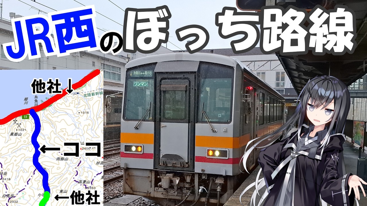 【かわいそう】色々あって完全にぼっちになった大糸線JR西区間に乗ってきた話