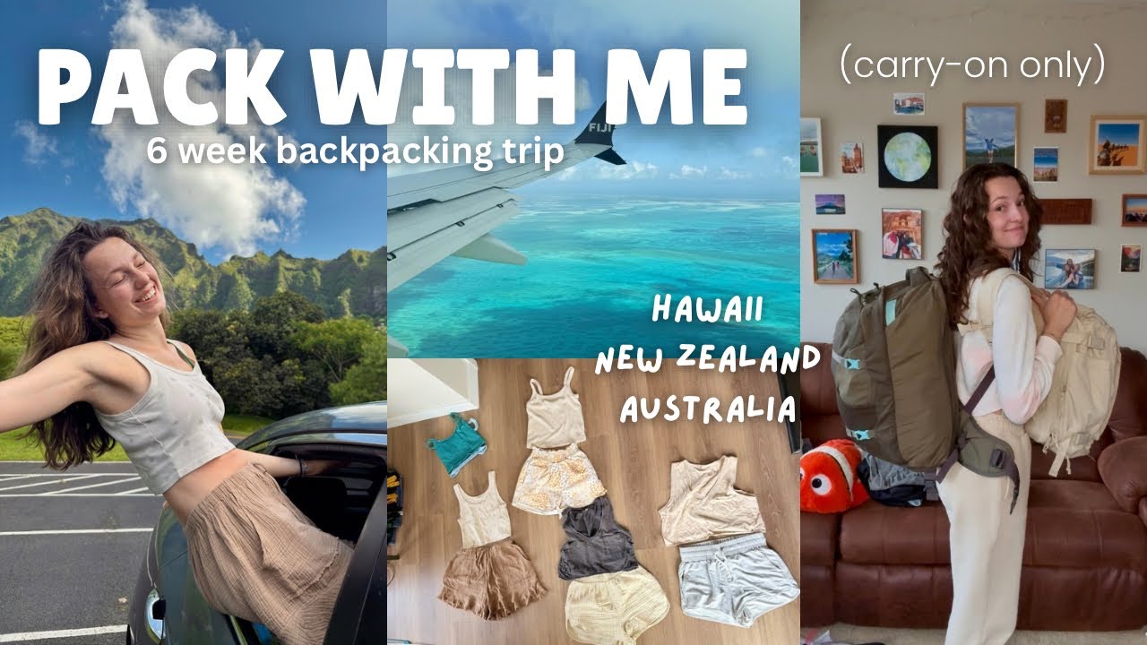 How to pack for a 6 week Australia + New Zealand backpacking trip (minimalist carry-on only)