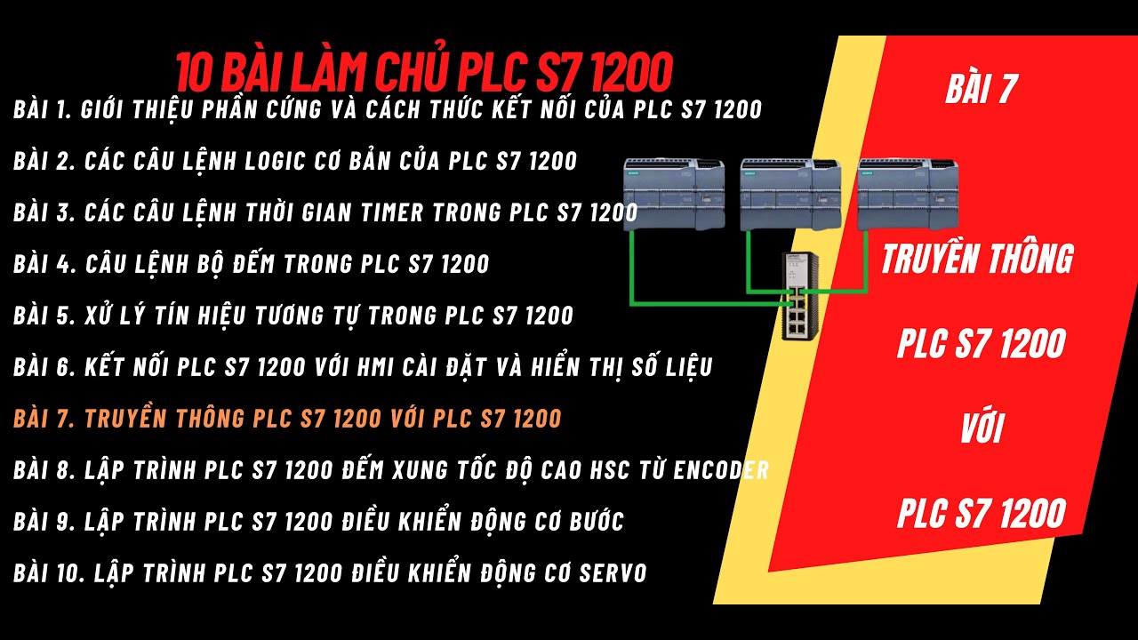 [ S7 1200] Bài 7: Truyền thông Profinet S7 1200 với S7 1200