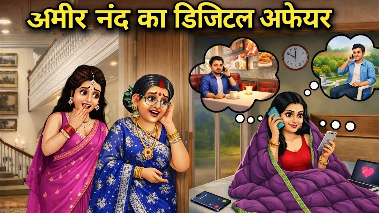 अमीर नंद का डिजिटल अफेयर | सास बहू की नई कहानी | Hindi Kahani | Moral Story | Hindi Stories
