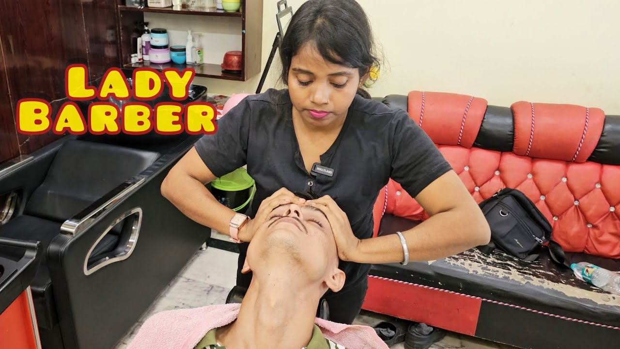 Hypnotic Indian Head Massage for Deep Sleep | ASMR Relaxation Therapy By Indian Lady Barber