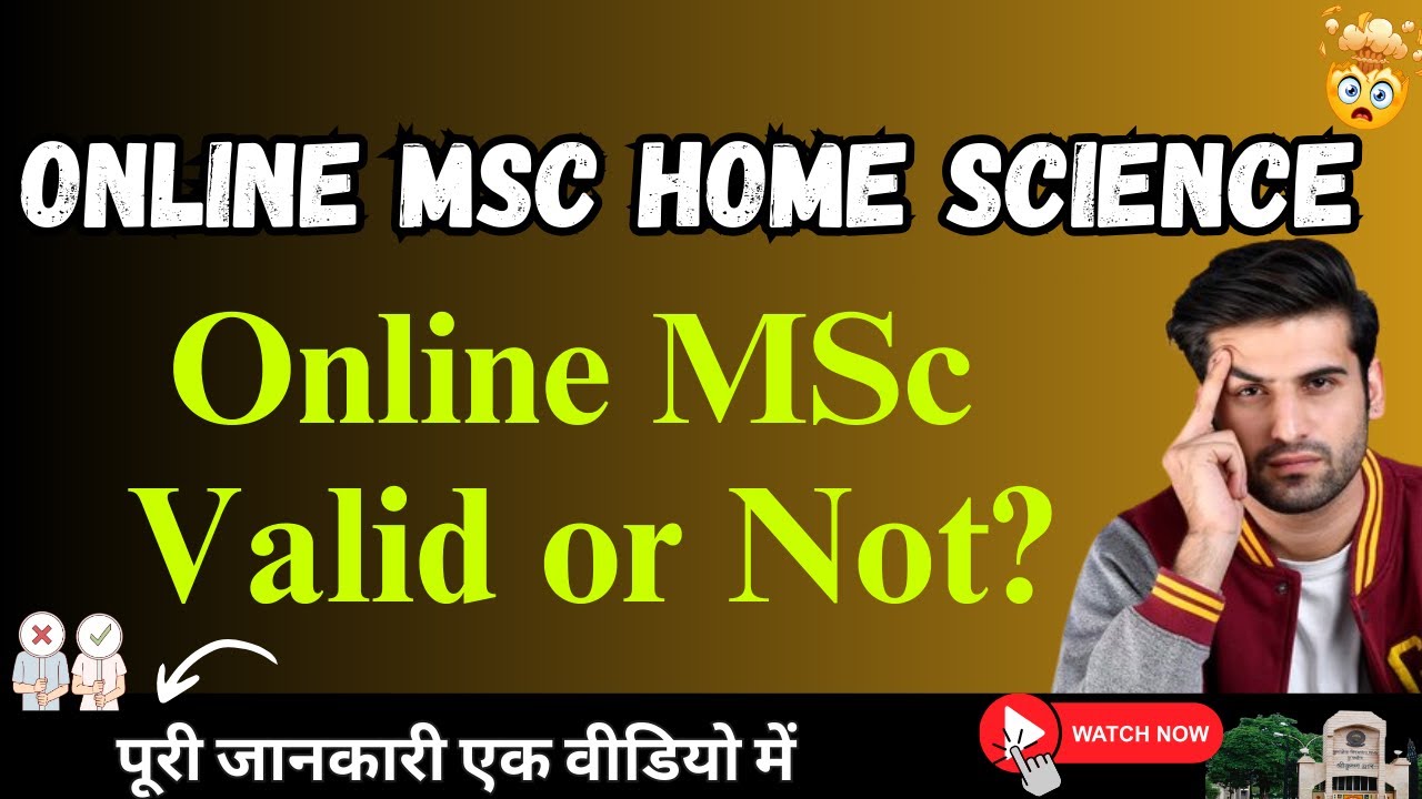 Is an Online MSc Home Science Degree Worth It? 🤔🎓 | Everything About Online MSc Home Science Degree