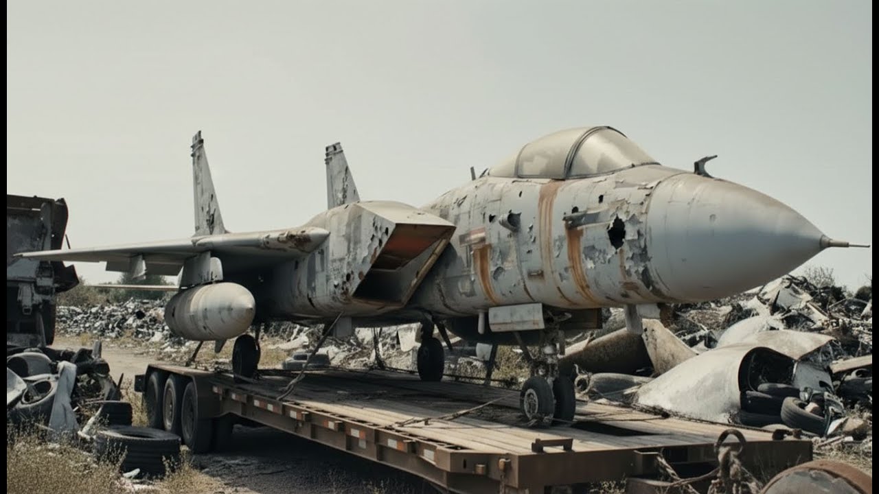 ASMR Aircraft Restoration Full Rebuild of Gull Gray Northrop Grumman F-14 Tomcat Fighter  1974...