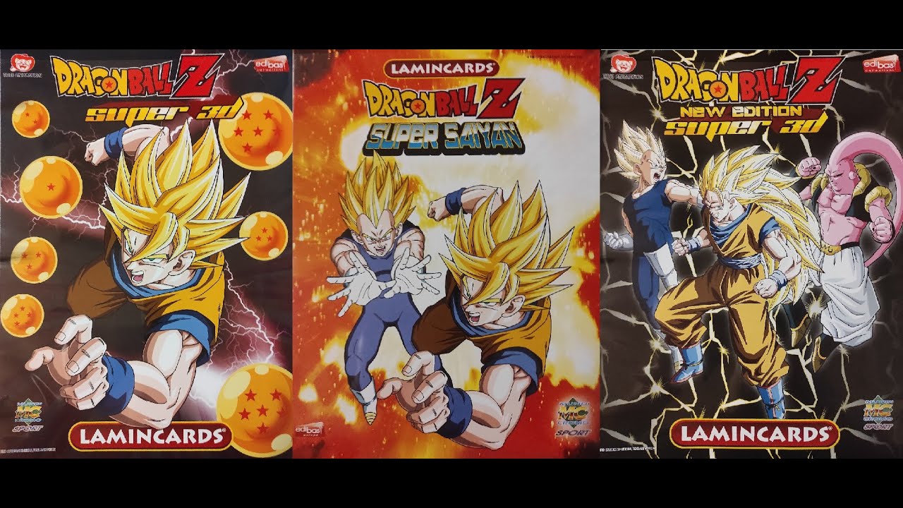Dragon Ball Lamincards Edibas - Super Saiyan - 3D - New Edition 3D - Completas
