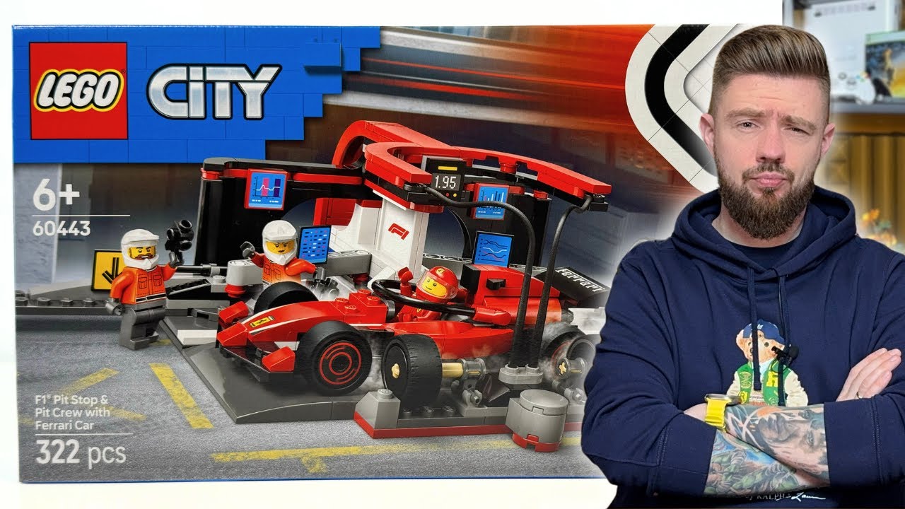 F1 PIT STOP I MECHANICY Z BOLIDEM FERRARI 🏎️ LEGO CITY 60443 RECENZJA