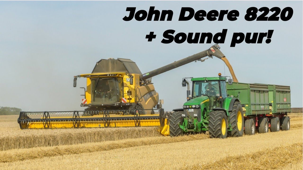Dreschen 2024 | New Holland cr 7.90 in der Gerste! John Deere 8220 [Sound] - Claas