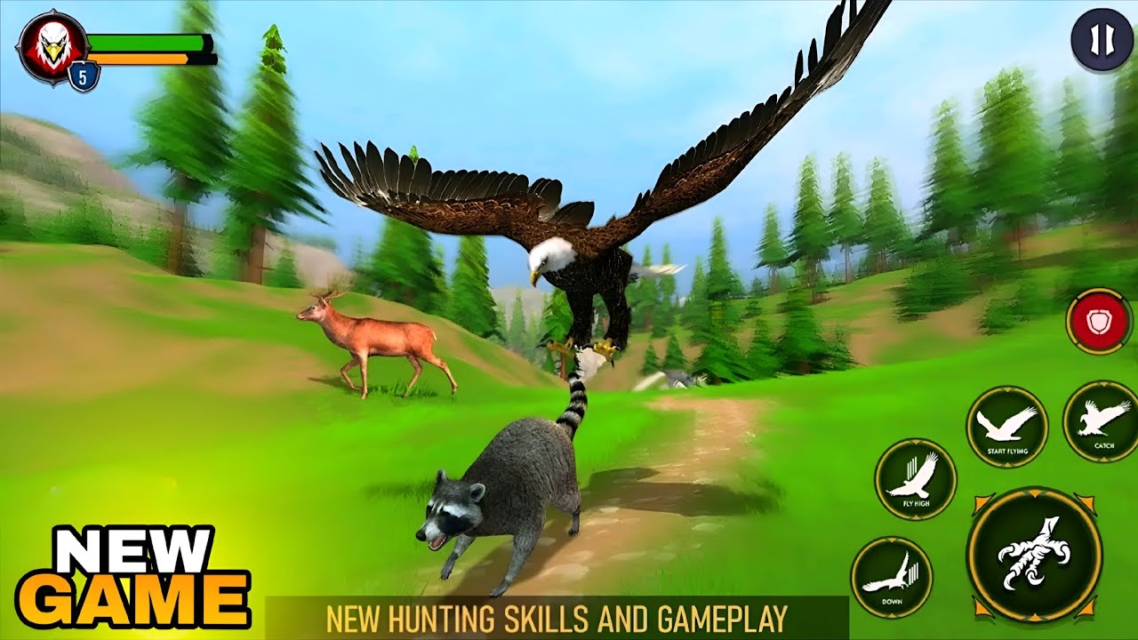 🦅 Eagle Simulator Wild Hunt | Sky King Hunting Adventure | sIQ Gamerz