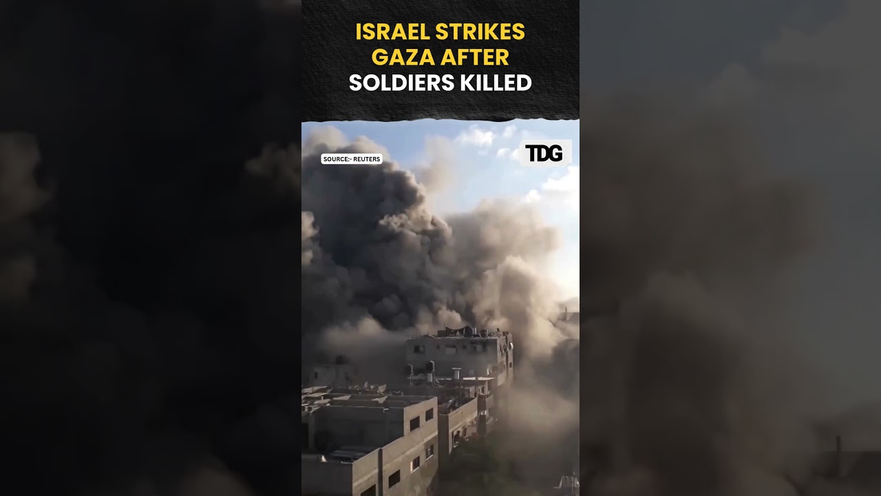#watch | Israel Launches Airstrikes on Gaza Following Soldier Deaths | #israelairstrike #shorts