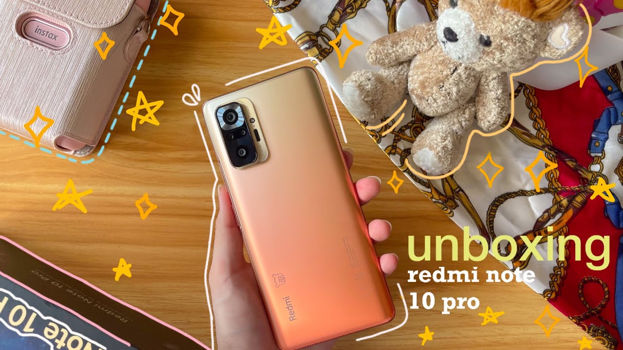 ⭐️ redmi note 10 pro aesthetic unboxing 📦 + asmr (camera test) 🌷✨