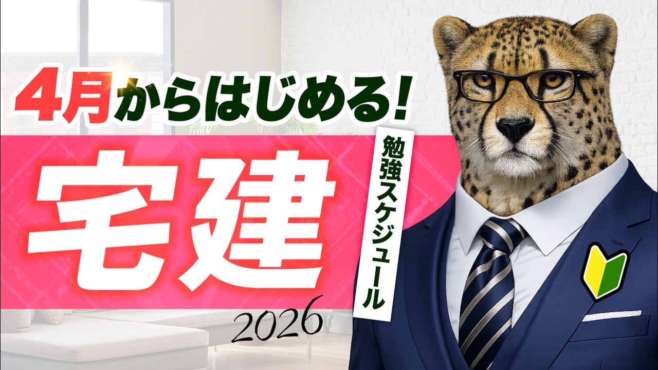 【宅建2026】今が始めどき！合格までの完全スケジュール🔰