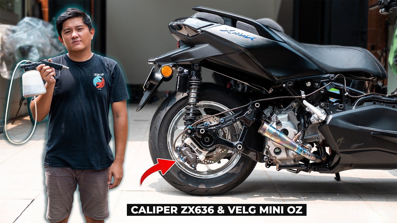 KALIPER & VELG MOGE KE XMAX 🔥 Pasang Sendiri di Rumah [ASMR]