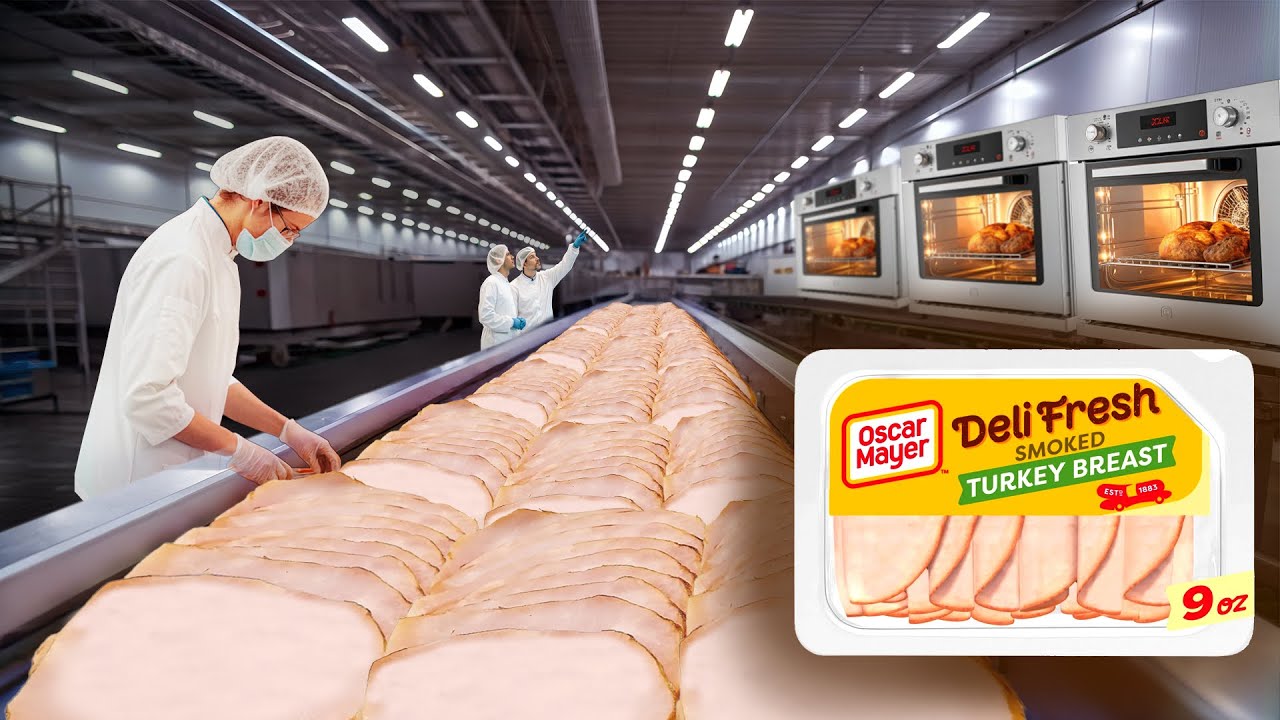 How Smoked Turkey Breast Is Made In A Factory | Full Factory Production Process