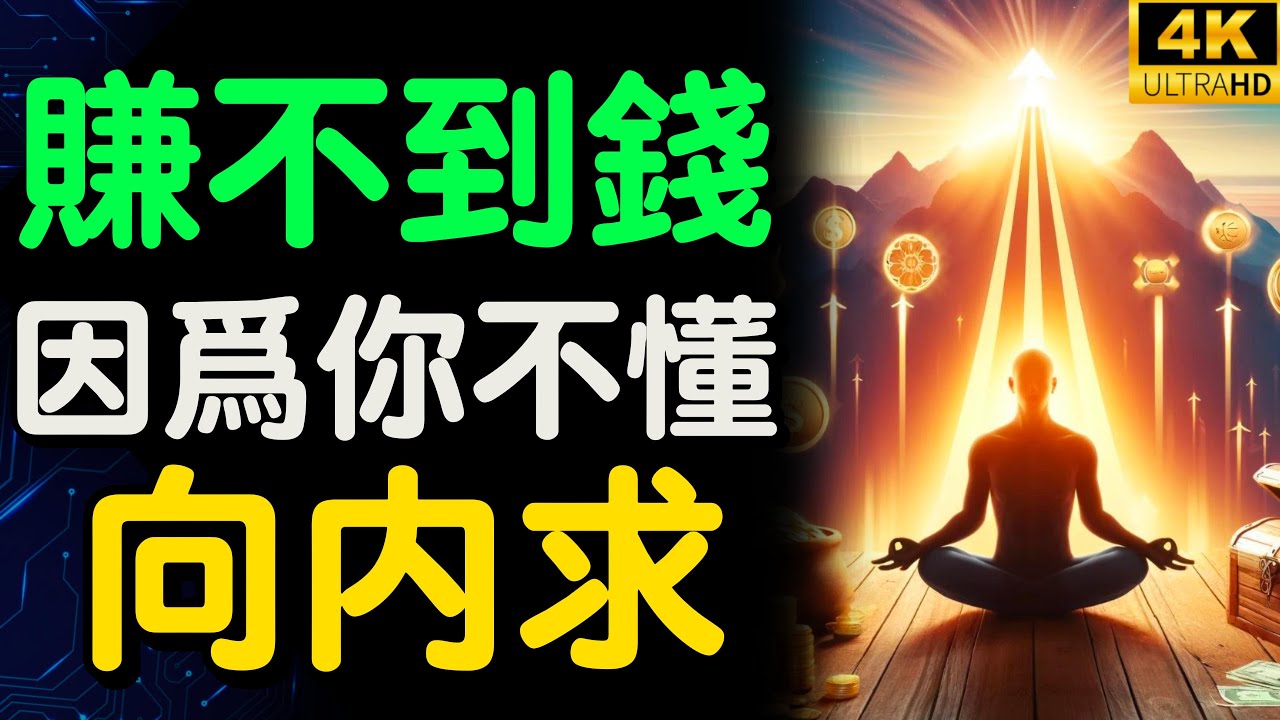 賺不到錢，因為你不懂向內求！開悟 其實很簡單！人人都可以輕鬆開悟【財之道】富人思維 財之道 目標設定 財商 賺錢 破局思維 財富自由 認知 財商知識 個人成長 開悟覺醒 @moneyrules8