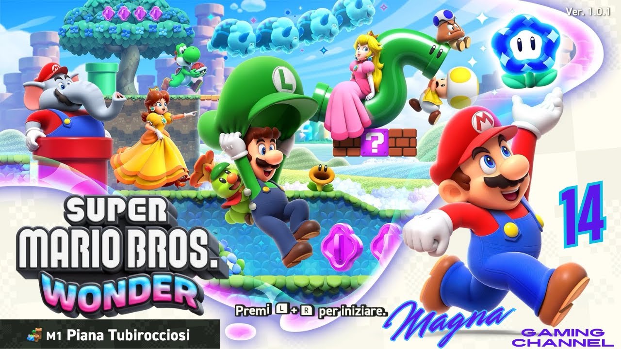 Super Mario Bros Wonder - M1 - Piana Tubirocciosi - Livello Piazzapulita Arena Tubirocciosi
