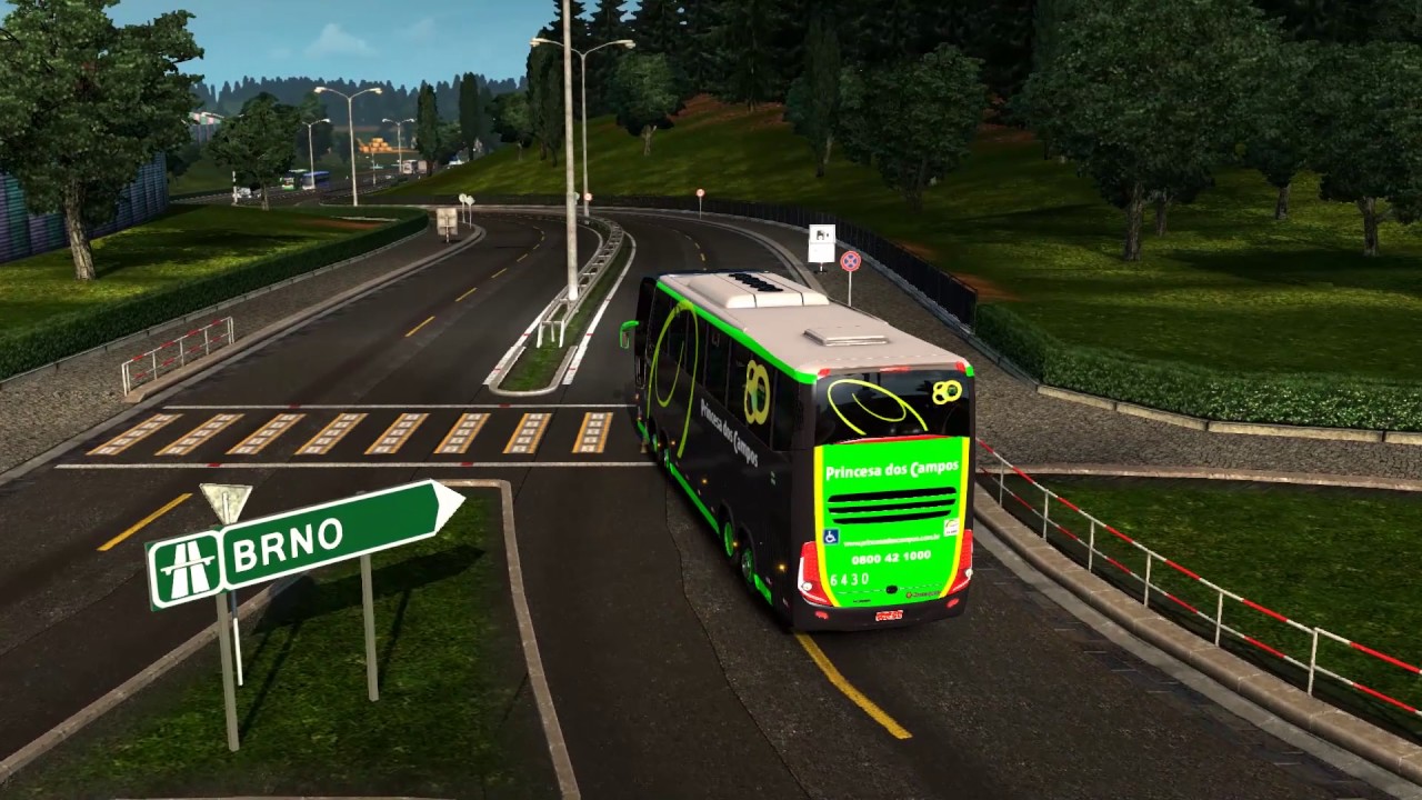 Euro Truck Simulator 2 Bus trip to Bratislava with Marcopolo Paradiso G7 1600 LD SCANIA K440