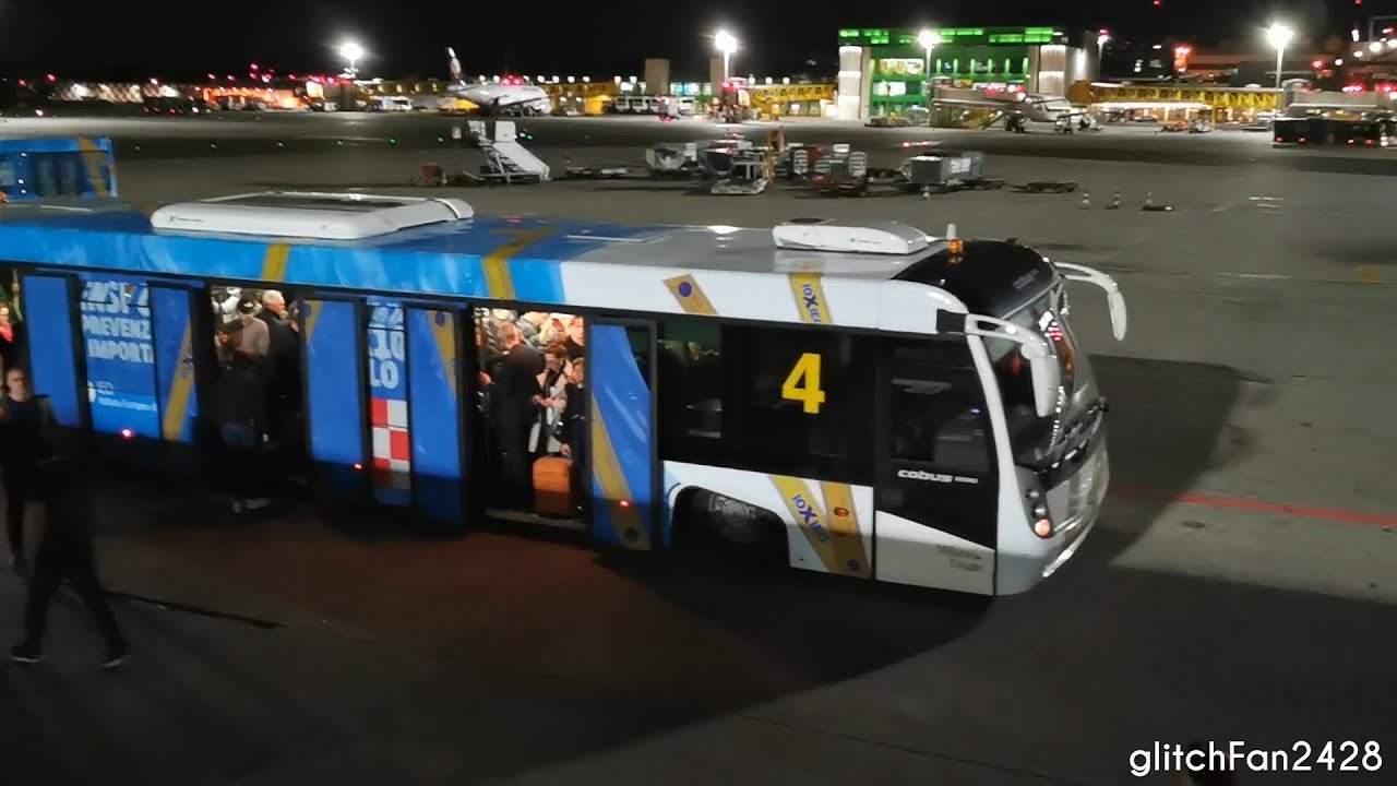 [Milan Linate Airport] Cobus 3000 Infield Shuttle Bus Ride
