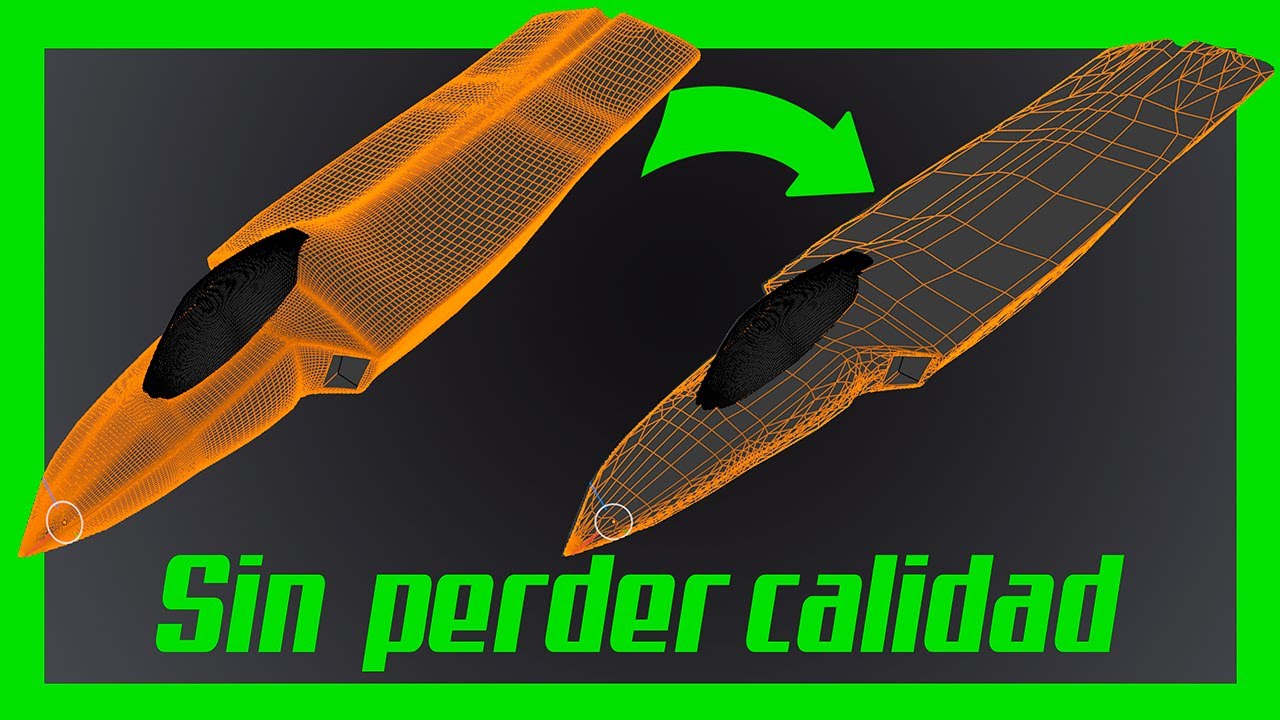 Reducir el numero de caras o poligonos en blender (Sin perder calidad)
