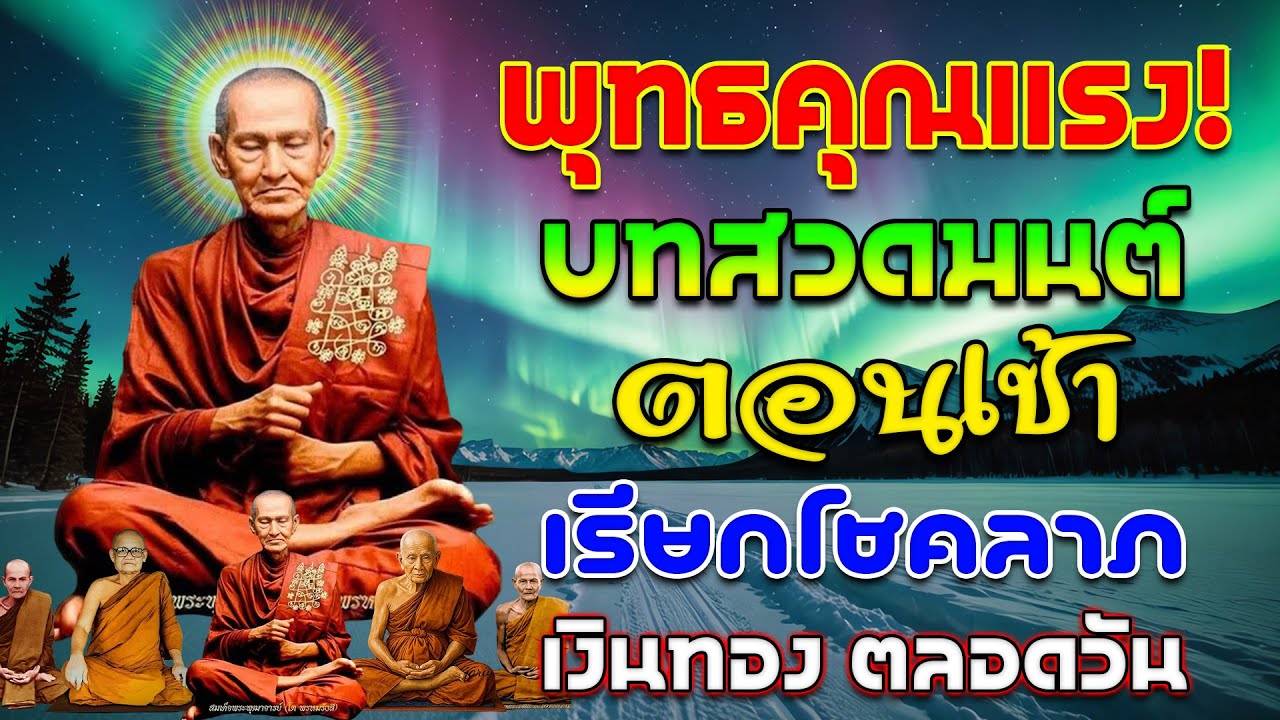 บทสวดมนต์ตอนเช้า | เสริมบุญแรง เงินทองหลั่งไหล เปิดทางโชคลาภทันที เทวดาคุ้มครอง