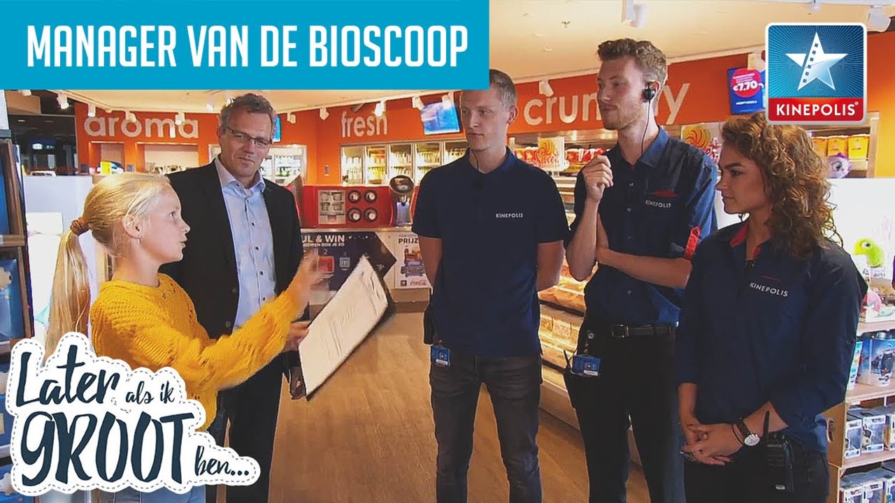 MOON IS GEK OP FILMS. DAG WERKEN ALS THEATERMANAGER BIOSCOOP